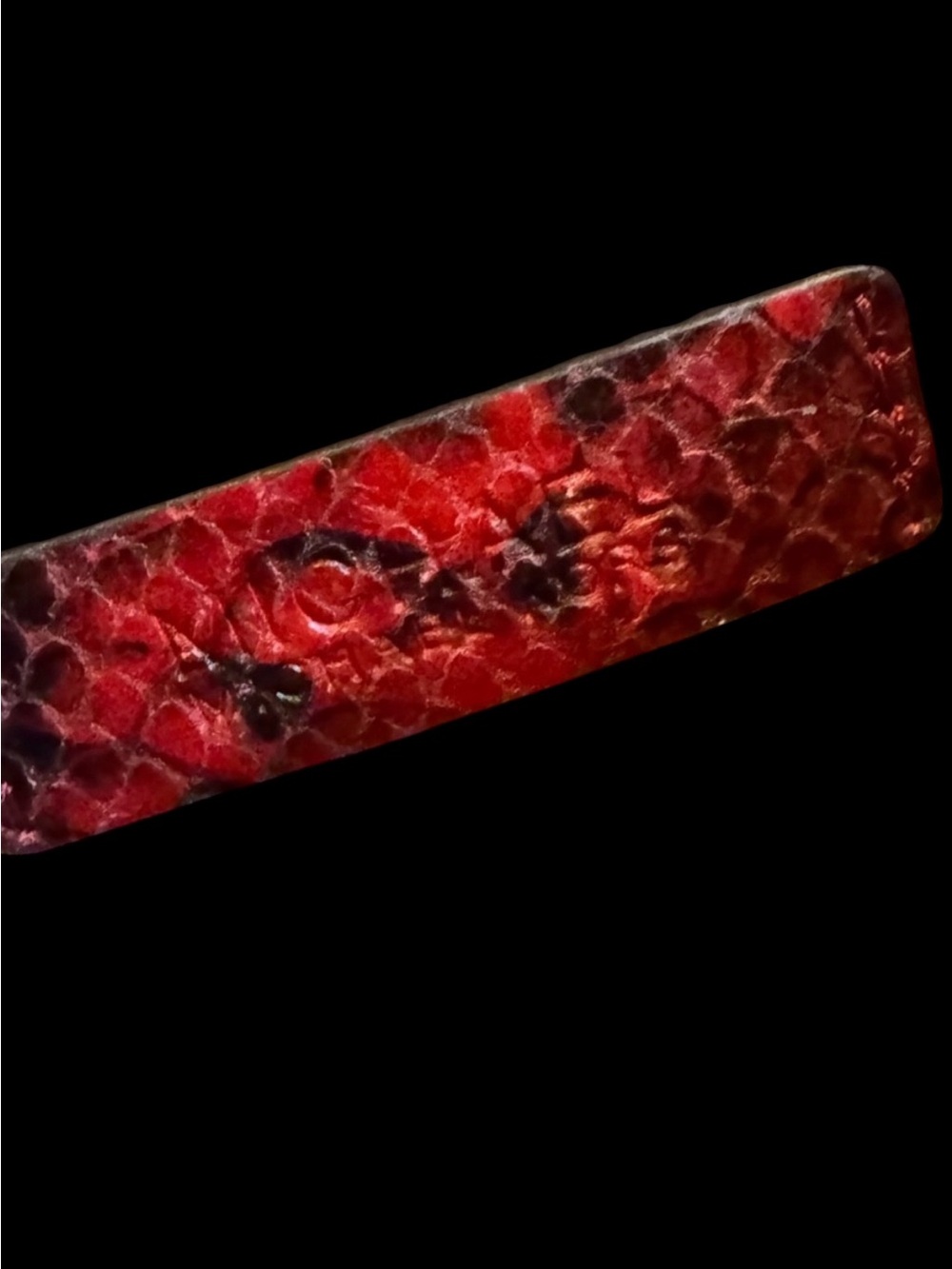 Michael Kors Red Python Embossed Wristlet - Picture 7 of 9